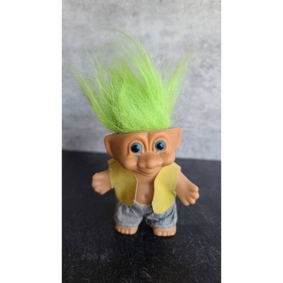 Green Haired Troll Doll - Picture 2 of 10